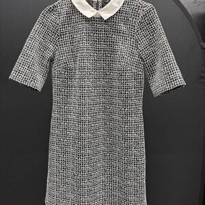 F&F Black and White Collared Dress